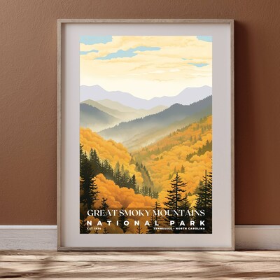 Great Smoky Mountains National Park Poster, Travel Art, Office Poster, Home Decor | S3 - image4
